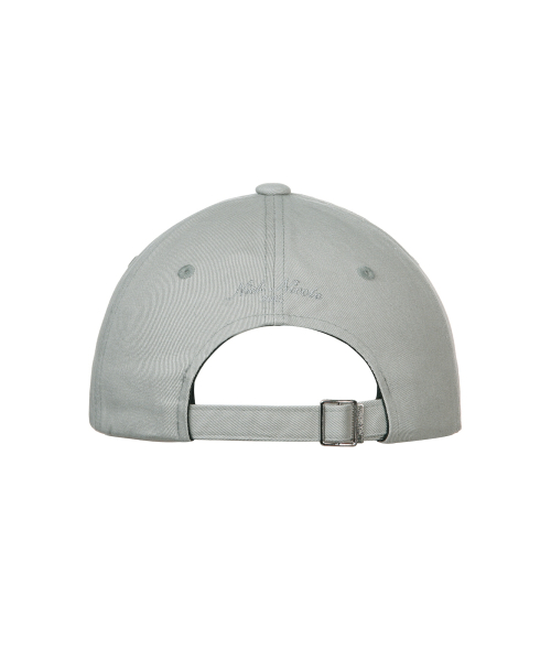 NICOLE LETTERING BALL CAP_GRAY