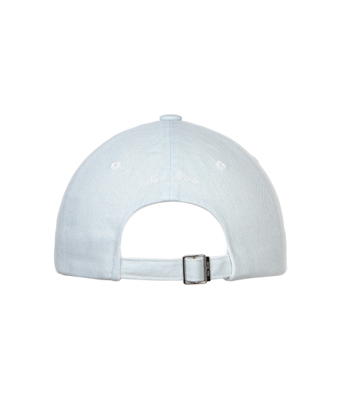 NICOLE LETTERING BALL CAP_DENIM SKY BLUE