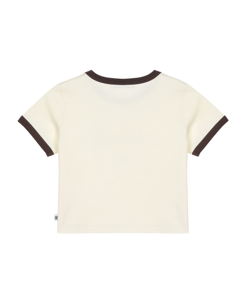 BUTTERFLY RINGER CROP TOP_CREAM