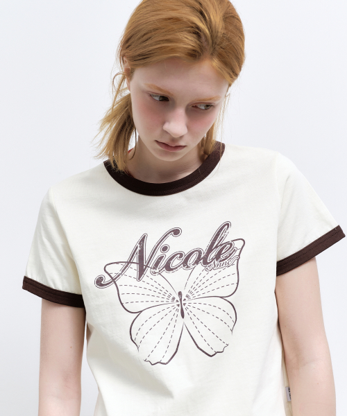 BUTTERFLY RINGER CROP TOP_CREAM