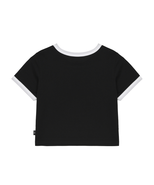 BUTTERFLY RINGER CROP TOP_BLACK
