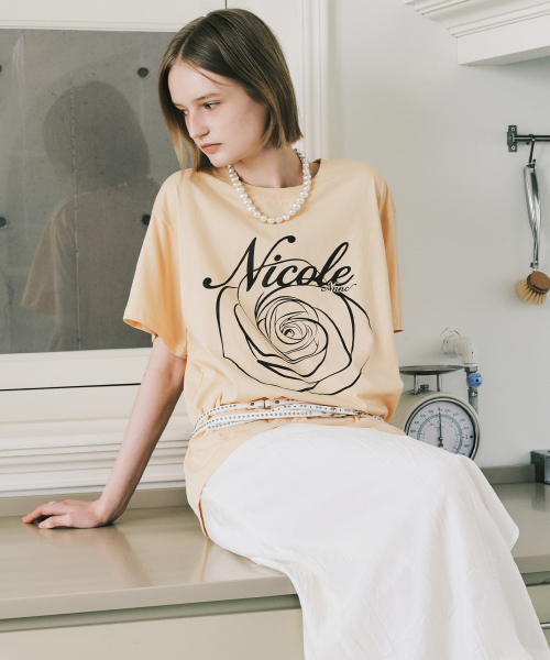 NICOLE ROSE SLEEVE TOP_ORANGE BROWN