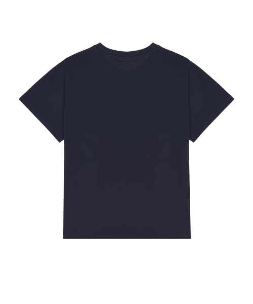 NICOLE ROSE SLEEVE TOP_NAVY CREAM