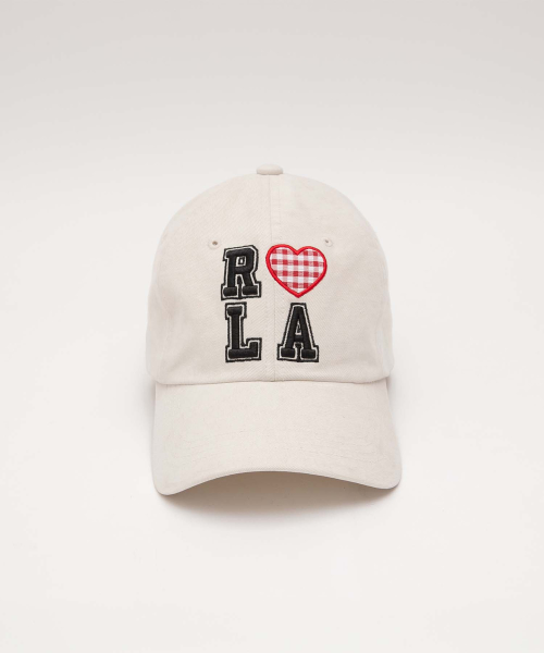 I LOVE ROLA PIGMENT BALL CAP BEIGE