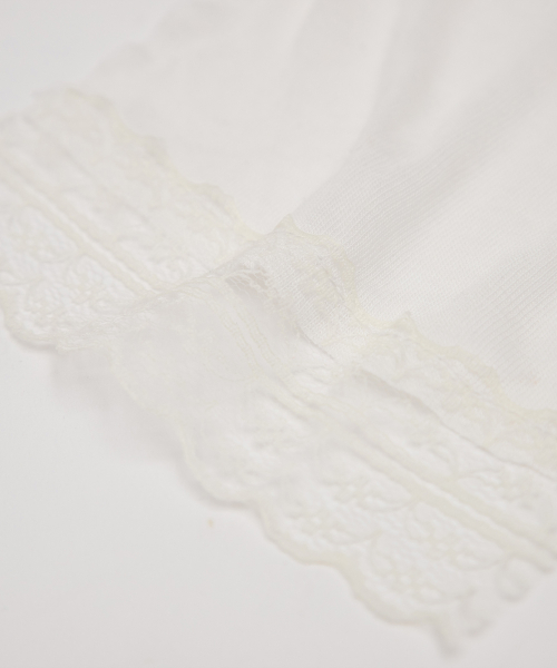 LACE SLIM SCARF IVORY
