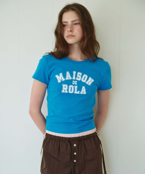 ROLA LOGO MINI T-SHIRT BLUE