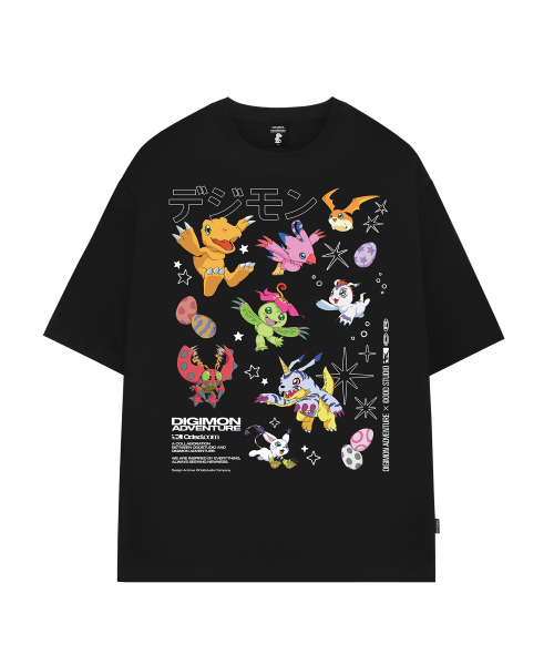 [디지몬 어드벤처] Rookie Stage Digimon Overfit T-shirt_Color ver. - 2COLOR