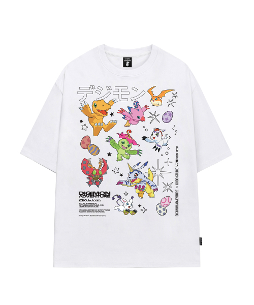 [디지몬 어드벤처] Rookie Stage Digimon Overfit T-shirt_Color ver. - 2COLOR