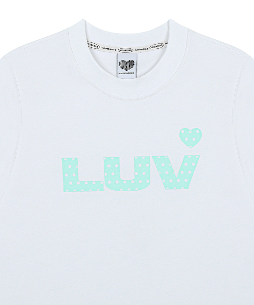 SY LUV DOT TEE(WHITE)