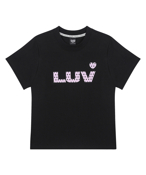 SY LUV DOT TEE(BLACK)
