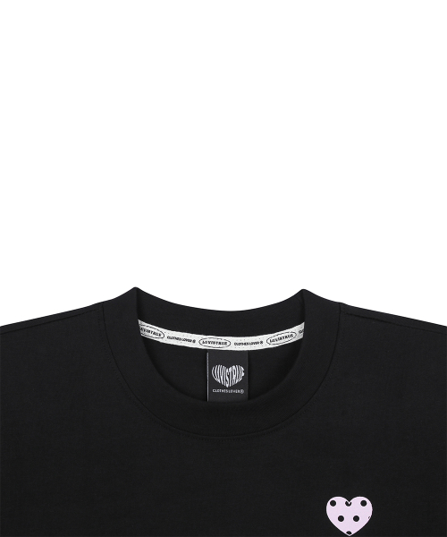 SY LUV DOT TEE(BLACK)
