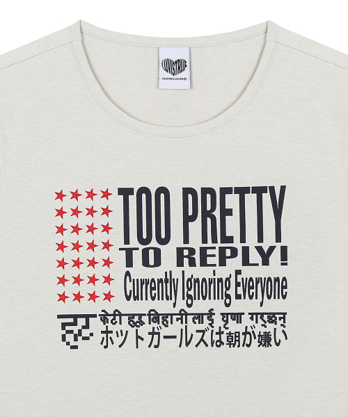 SY TOO PRETTY TEE(BEIGE)