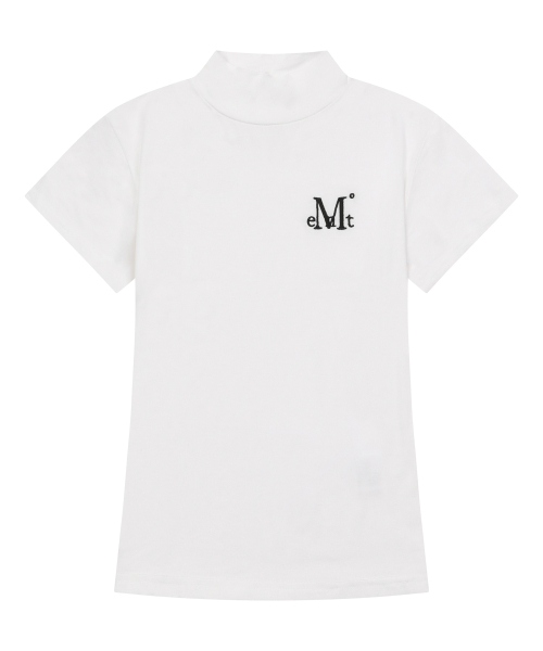 VIOR MOCK NECK HALF T (4COLOR)