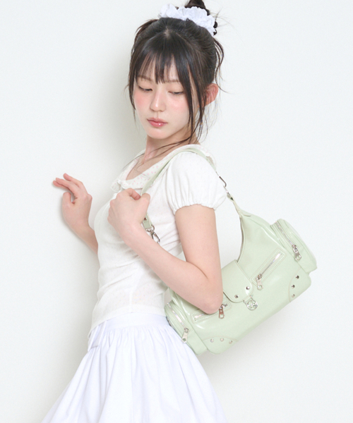 RUBY STUD SHOULDER BAG MINT