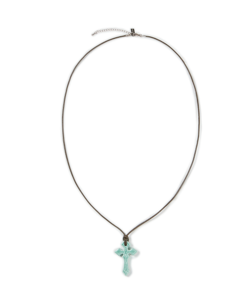Ceramic CROS2 Necklace (Mint)