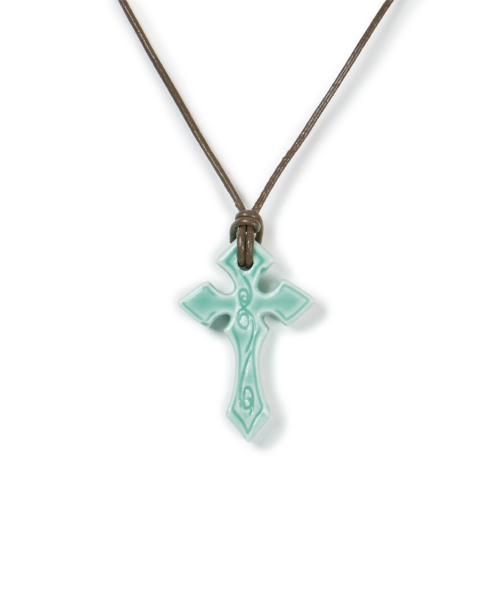 Ceramic CROS2 Necklace (Mint)