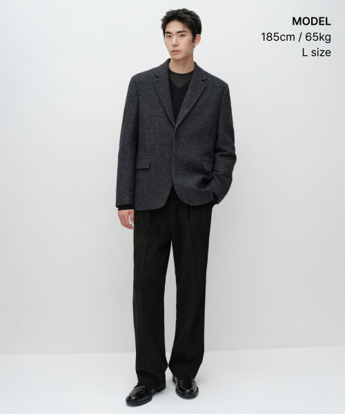 [시티 워커스] 울 블렌드 트위드 블레이저
