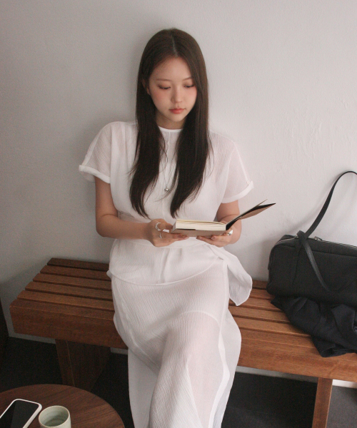 모크넥크링클블라우스 J1BL324B