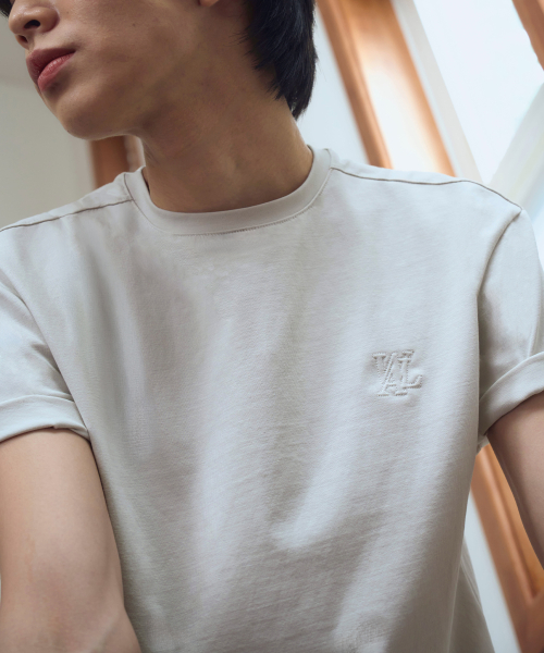 Basic cotton regular t-shirts - IVORY