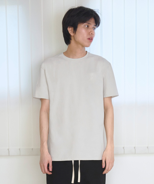 Basic cotton regular t-shirts - IVORY