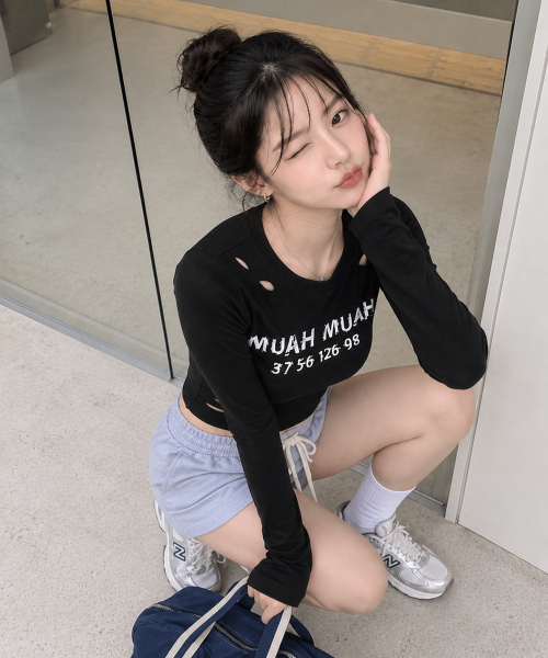 CRACK MUAH PRINTING LONG SLEEVE [BLACK]