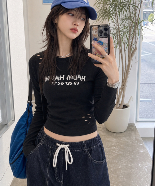 CRACK MUAH PRINTING LONG SLEEVE [BLACK]