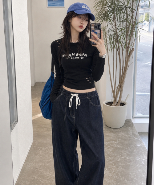 CRACK MUAH PRINTING LONG SLEEVE [BLACK]
