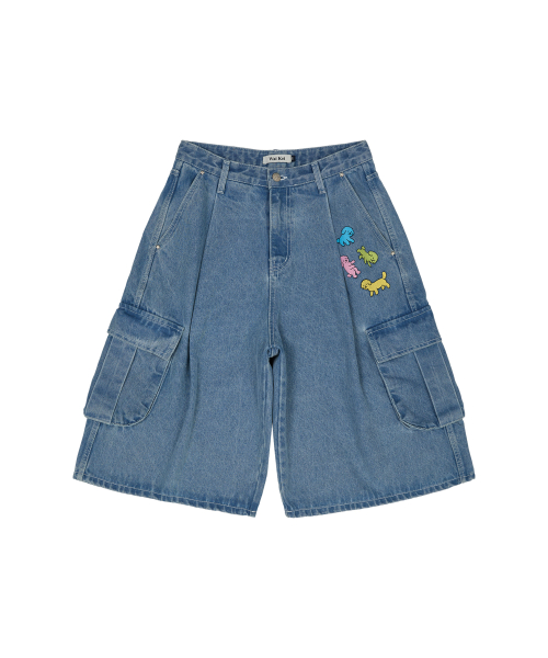 Maltese Cargo Bermuda Denim Pants LIGHT BLUE