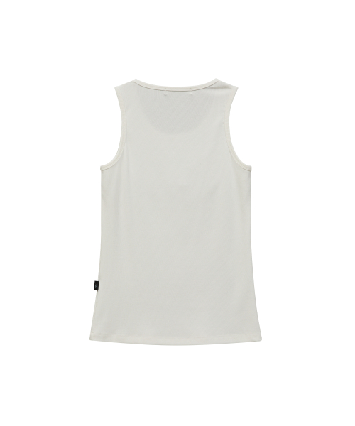 MELLOW DREAM Dolphin Graphic Sleeveless WHITE