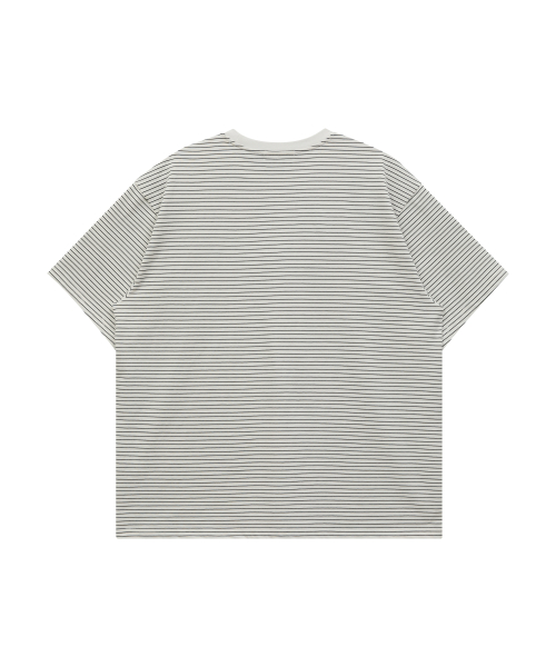 DREAM Dolphin Stripe Half Sleeve T-shirt WHITE