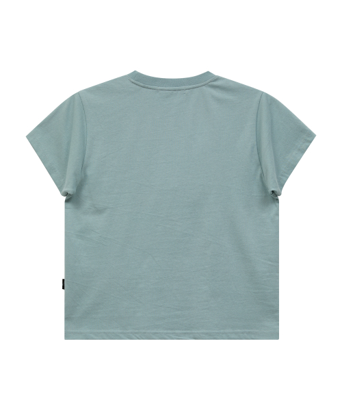 MELLOW DREAM Cartoon Half Sleeve T-shirt SKYBLUE