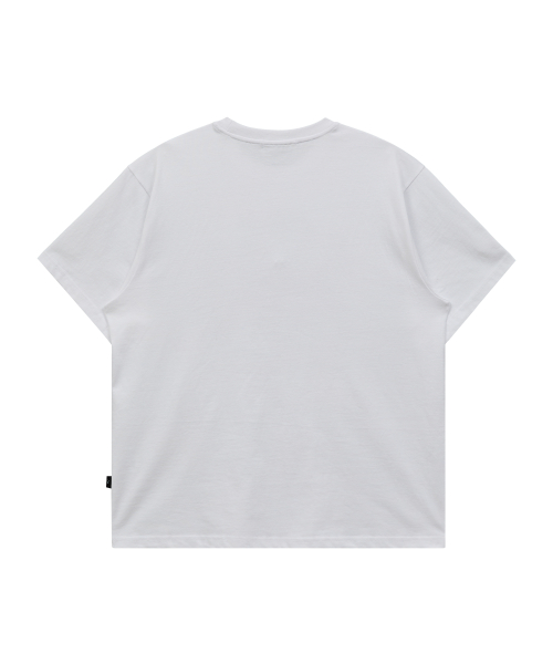 MELLOW DREAM Cartoon Half Sleeve T-shirt WHITE