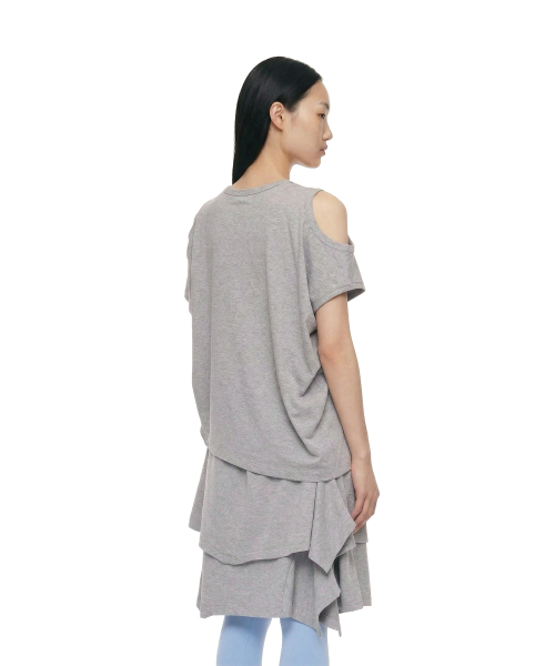 Two-Way Crewneck T-Shirt_Grey