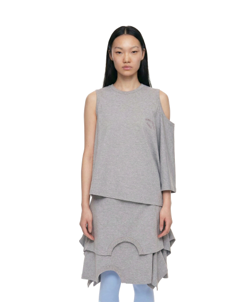 Two-Way Crewneck T-Shirt_Grey