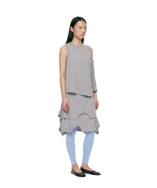 Two-Way Crewneck T-Shirt_Grey