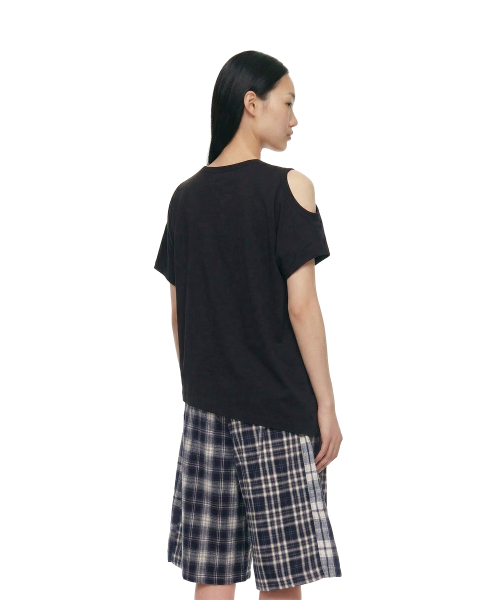 Two-Way Crewneck T-Shirt_Black