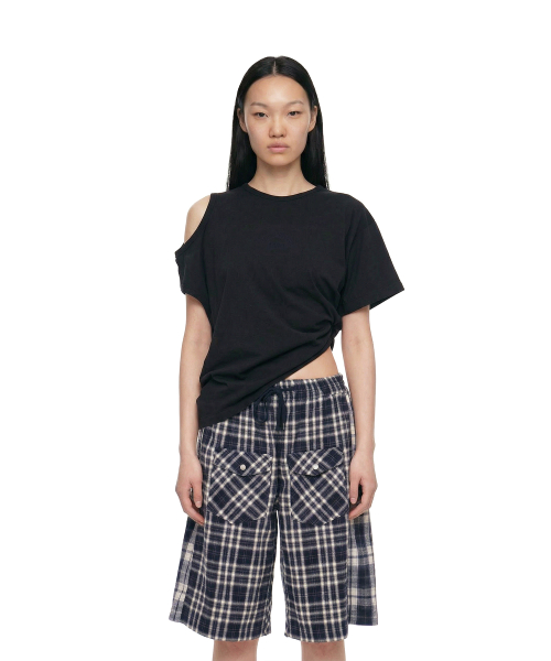 Two-Way Crewneck T-Shirt_Black