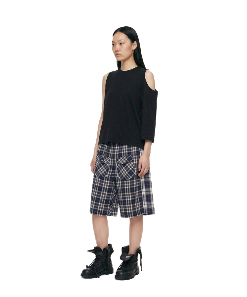 Two-Way Crewneck T-Shirt_Black