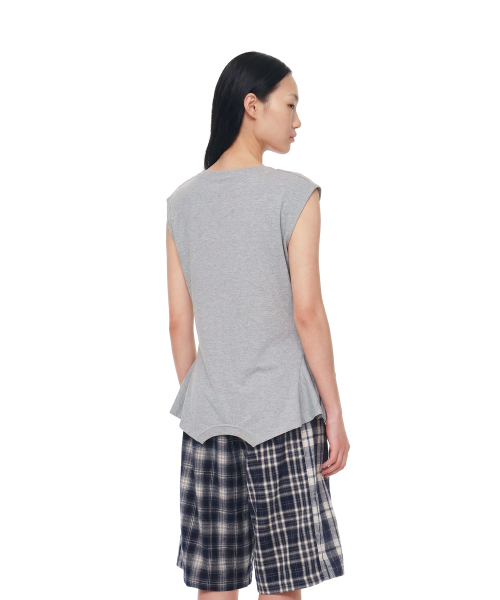 Upside Down Logo T-Shirt_Grey