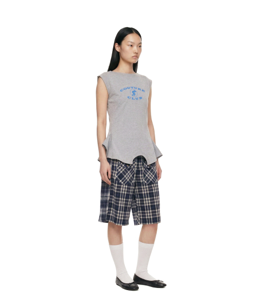 Upside Down Logo T-Shirt_Grey