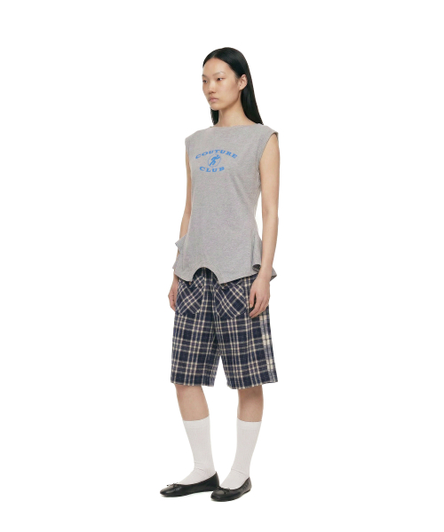 Upside Down Logo T-Shirt_Grey