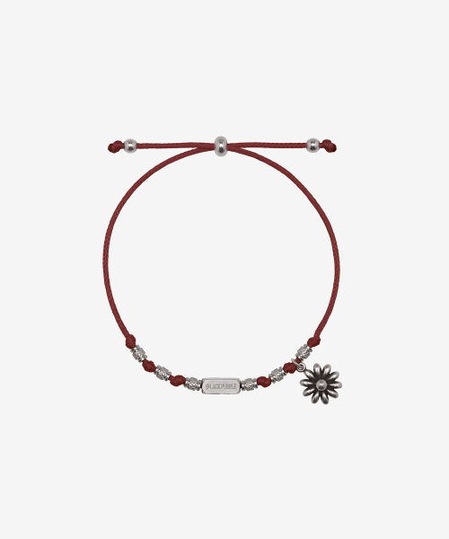 Wildy Flower Bracelet_Burgundy