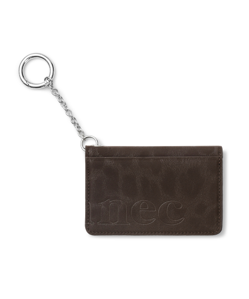 SOFT CARD KEYRING - LEOPARD BROWN