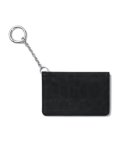 SOFT CARD KEYRING - LEOPARD BLACK