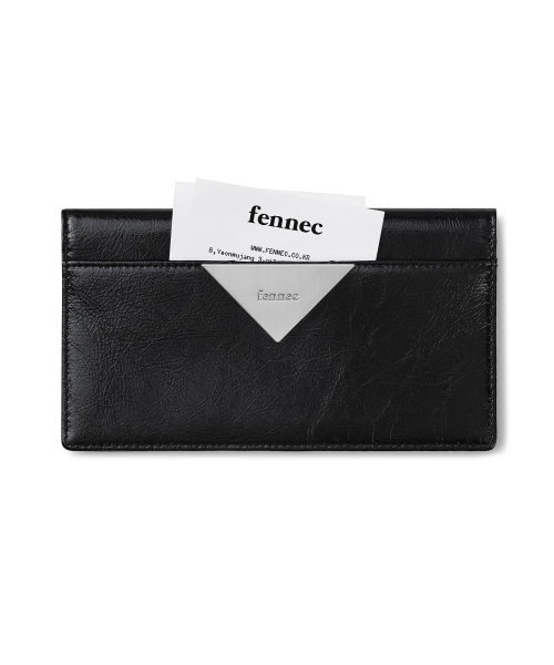 TRIANGLE SLIM WALLET - BLACK