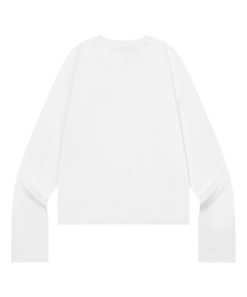 LUNET GINGHAM CHECK SIGNATURE LOGO LONG SLEEVE T (2COLOR)