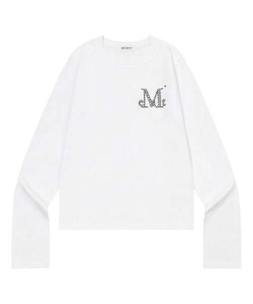 LUNET GINGHAM CHECK SIGNATURE LOGO LONG SLEEVE T (2COLOR)