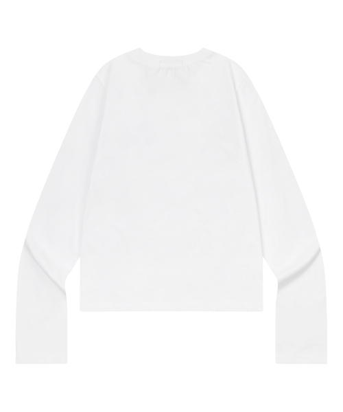 LUNET GINGHAM CHECK SIGNATURE LOGO LONG SLEEVE T (2COLOR)