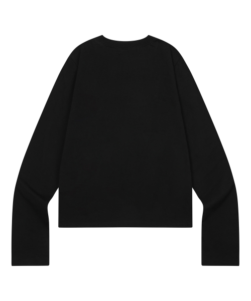 LUNET GINGHAM CHECK SIGNATURE LOGO LONG SLEEVE T (2COLOR)