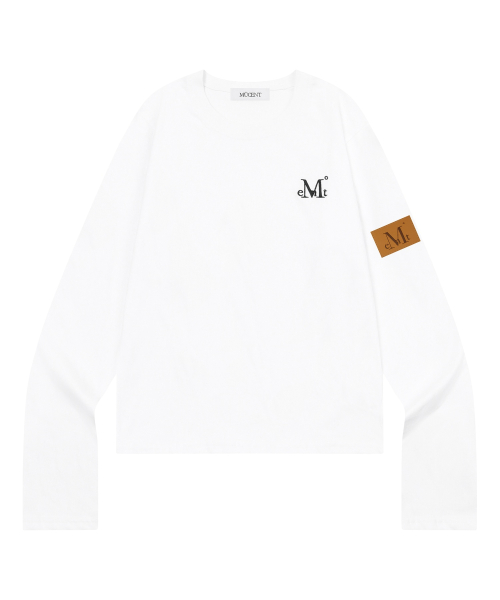 LIAM LEATHER PATCH LONG SLEEVE T (4COLOR)